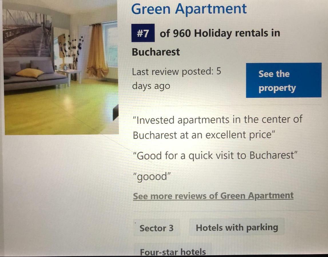 Green Apartment 59 Бухарест Экстерьер фото