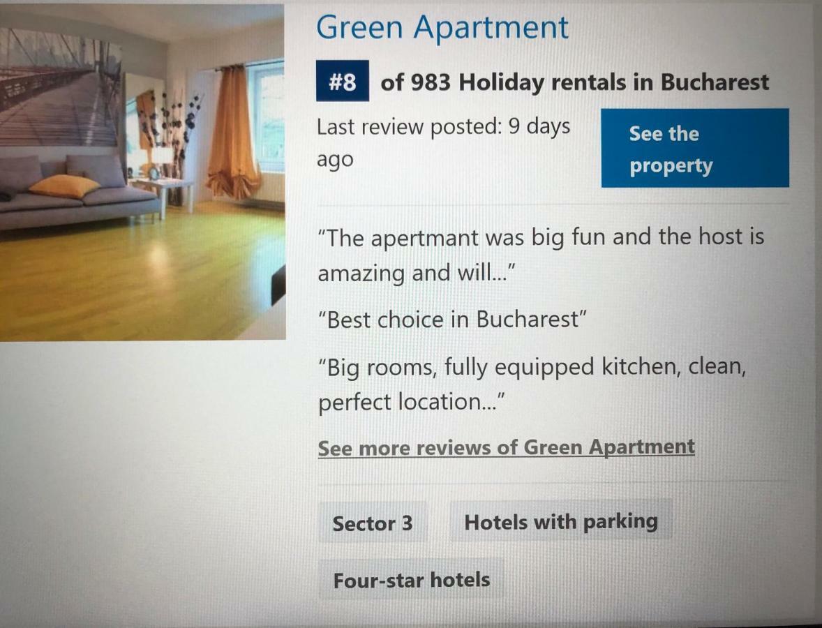 Green Apartment 59 Бухарест Экстерьер фото